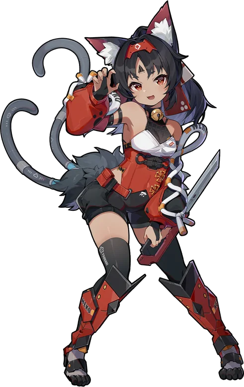 Nekomata · arte del personaje de HoYoverse